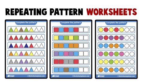 repeating pattern worksheet|FREE! .